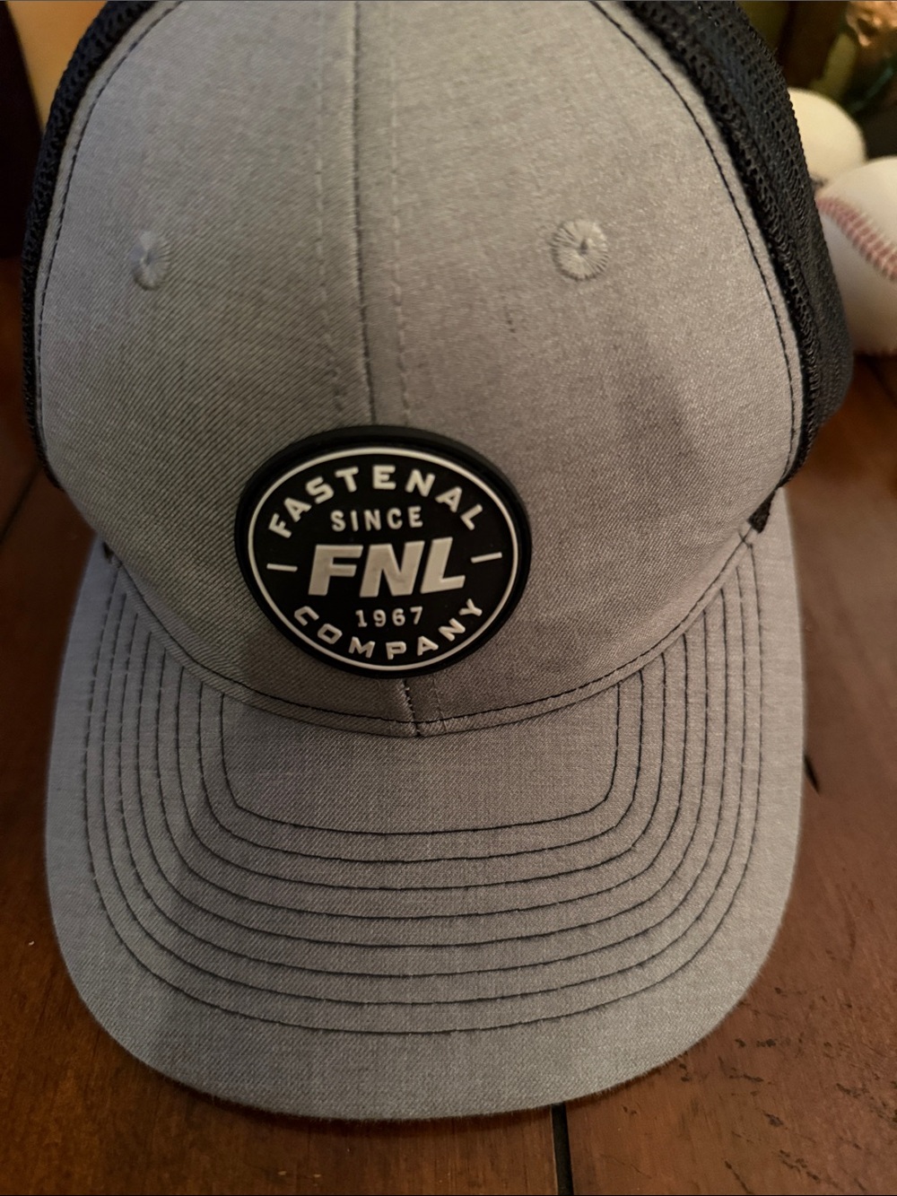 FNL Gray Trucker Cap - Men's Casual Mesh Hat